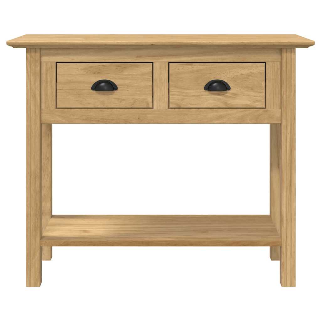 Table console avec tiroir BODO Marron miel 91 x 34.7 x 74 cm - XIOS