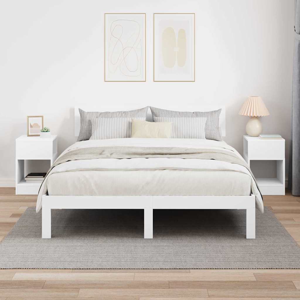 Table d'appoint 2 pcs Blanc 30,5 x 30 x 45 cm Bois d'ingénierie - XIOS