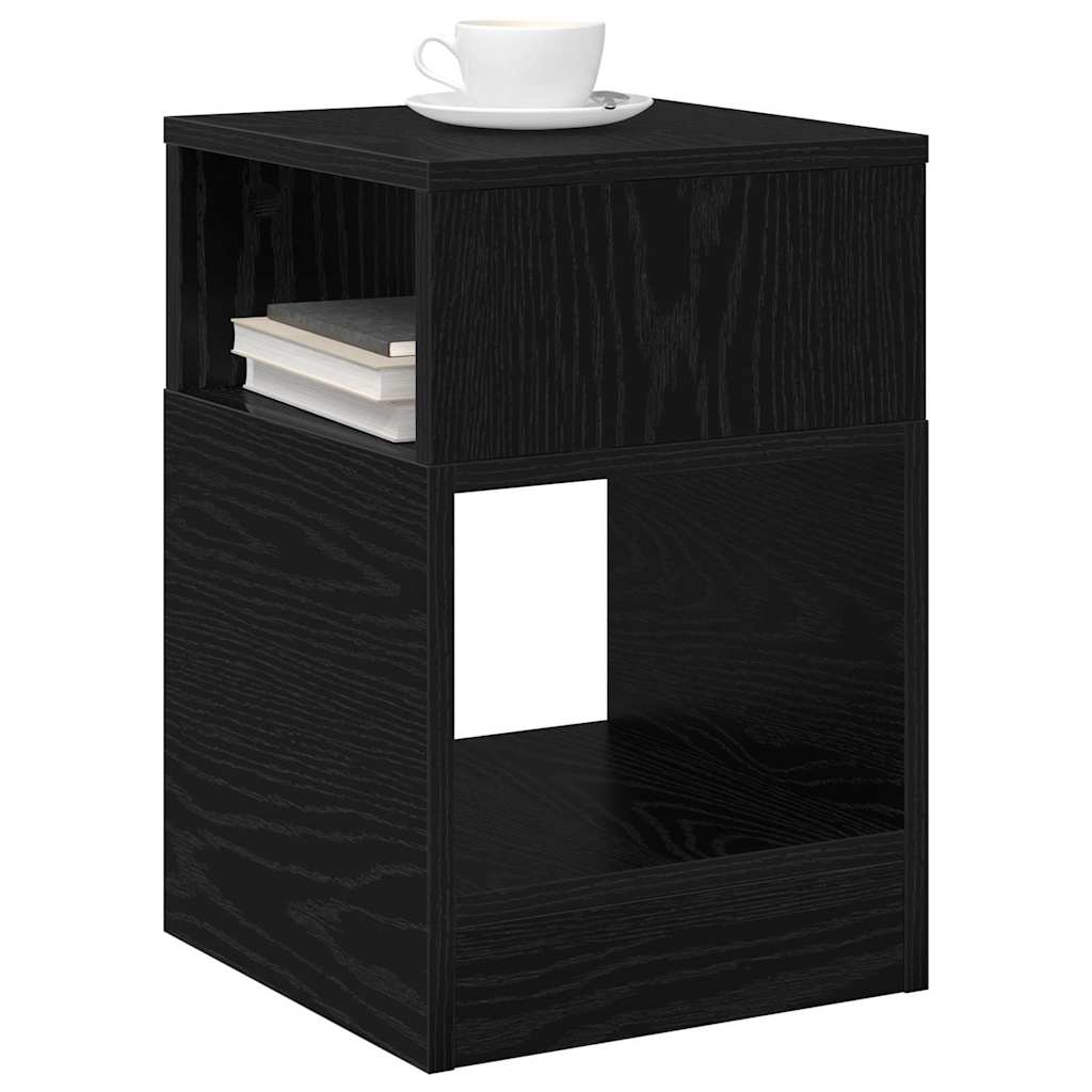 Table d'appoint Chêne noir 30,5 x 30 x 45 cm Bois d'ingénierie - XIOS