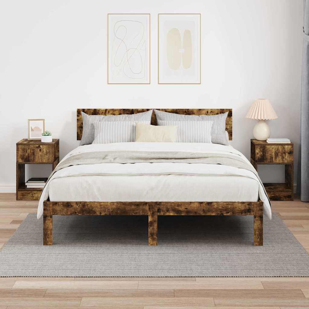 Table d'appoint 2 pcs Chêne fumé 30,5 x 30 x 45 cm - XIOS