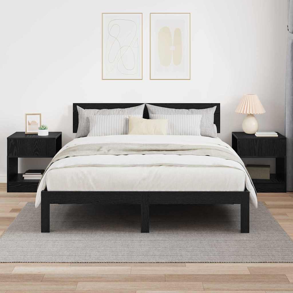 Table d'appoint 2 pcs Chêne noir 40,5 x 40 x 45 cm - XIOS