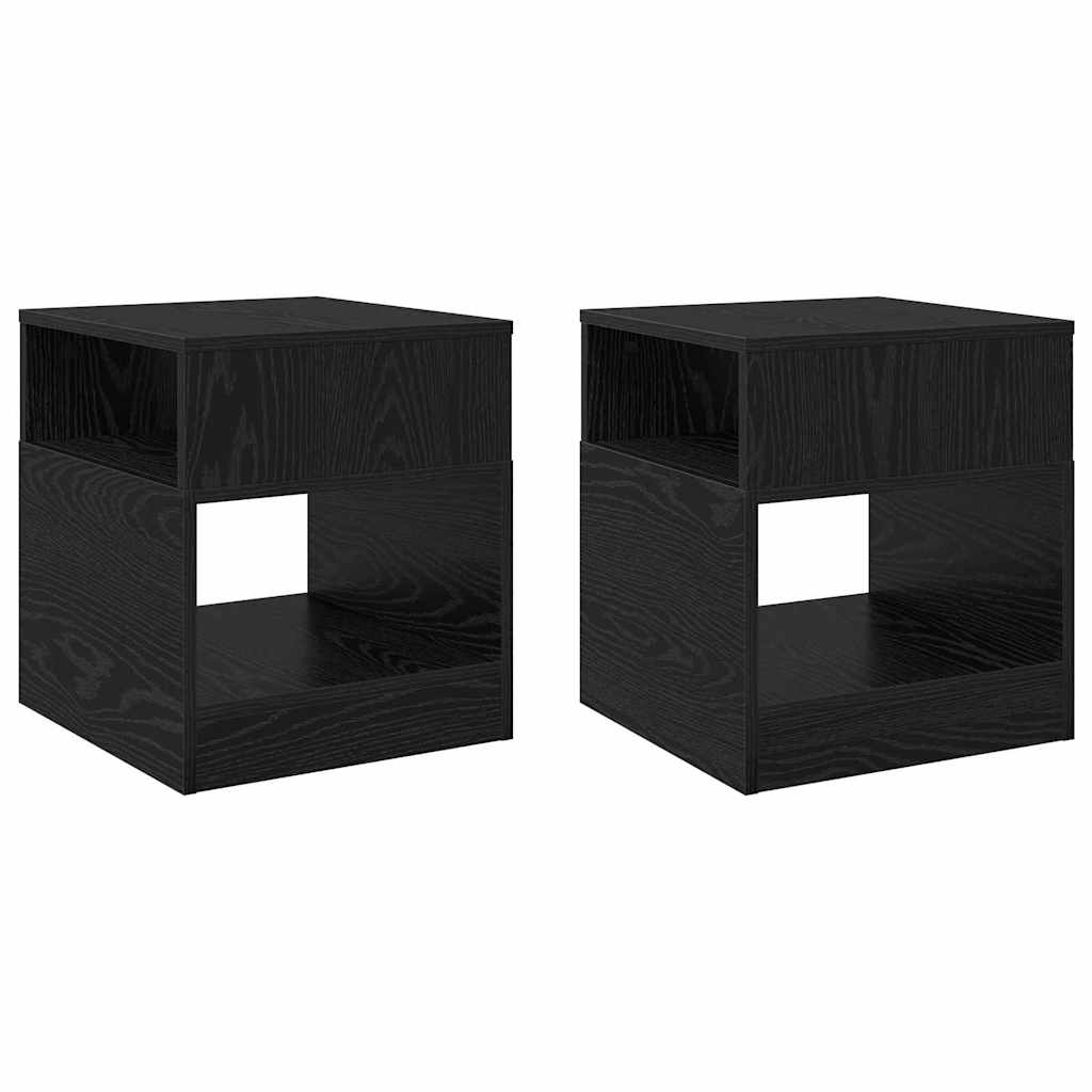 Table d'appoint 2 pcs Chêne noir 40,5 x 40 x 45 cm - XIOS