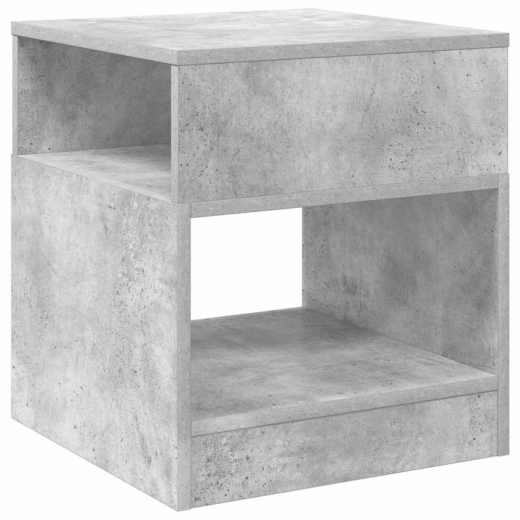 Table d'appoint 2 pcs Gris béton 40,5 x 40 x 45 cm - XIOS
