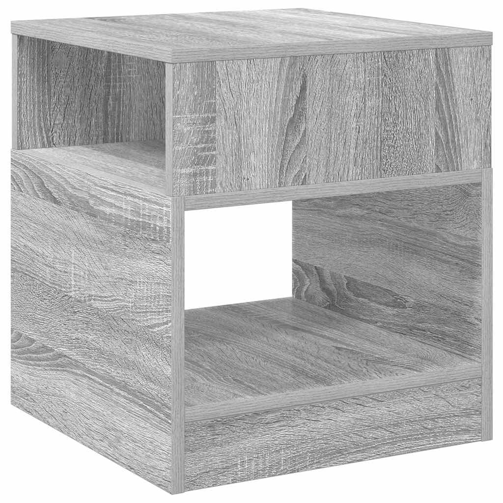 Table d'appoint Gris Sonoma 40,5 x 40 x 45 cm Bois d'ingénierie - XIOS