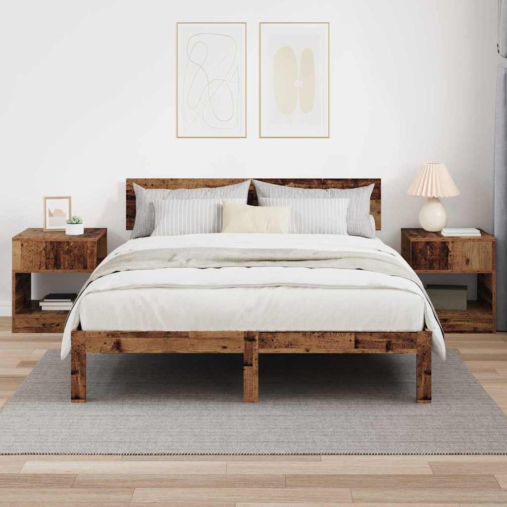 Table d'appoint 2 pcs Bois ancien 40,5 x 40 x 45 cm - XIOS