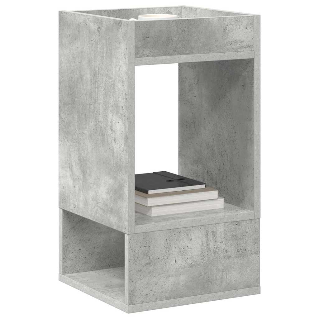 Table d'appoint 2 pcs Gris béton 30 x 30 x 56 cm - XIOS