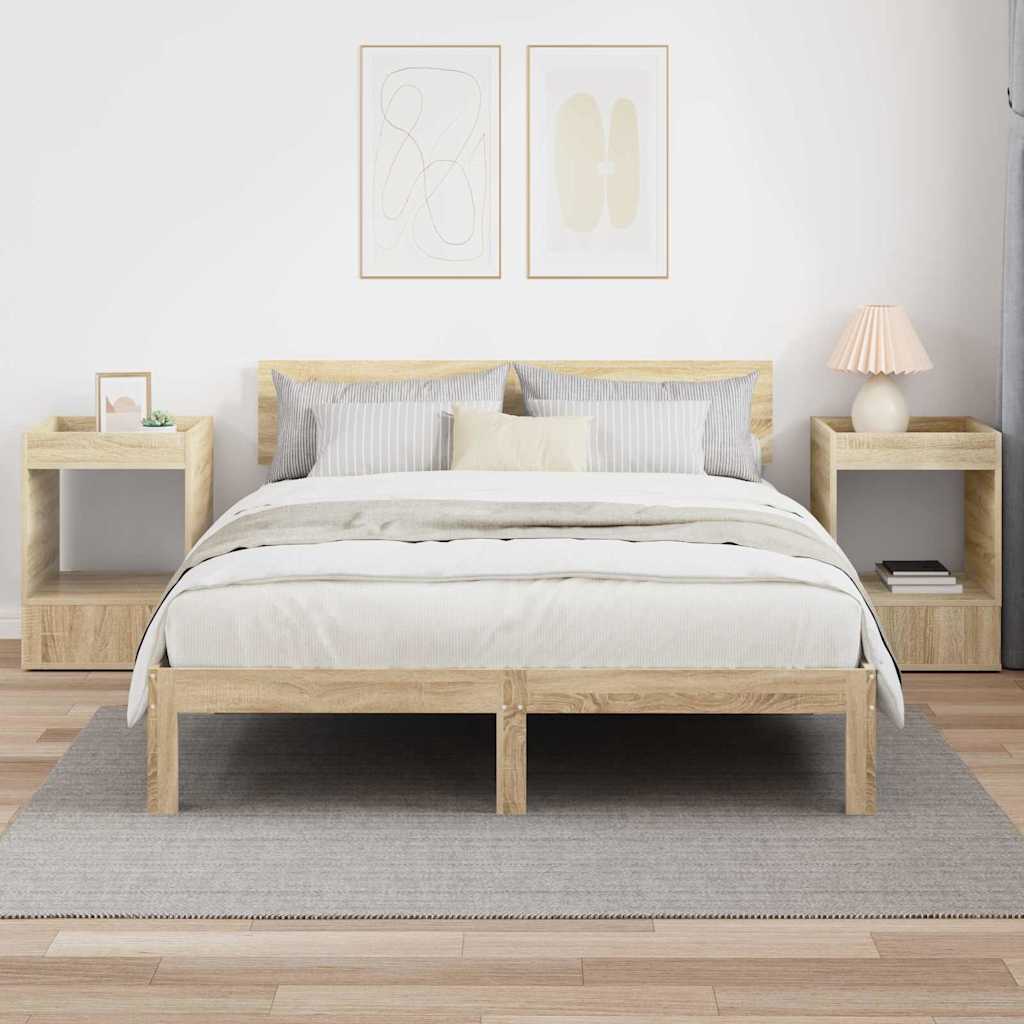 Table d'appoint 2 pcs Chêne Sonoma 40 x 40 x 56 cm - XIOS