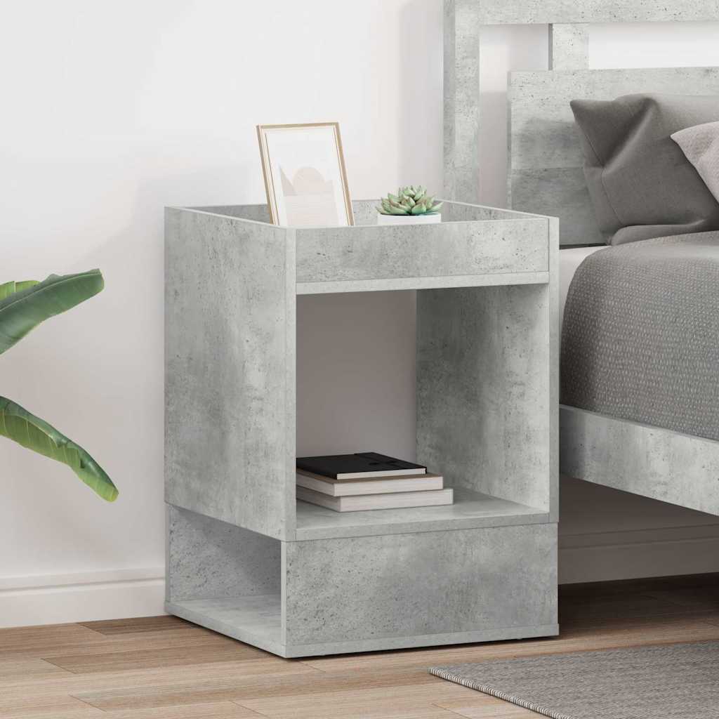 Table d'appoint 2 pcs Gris béton 40 x 40 x 56 cm - XIOS