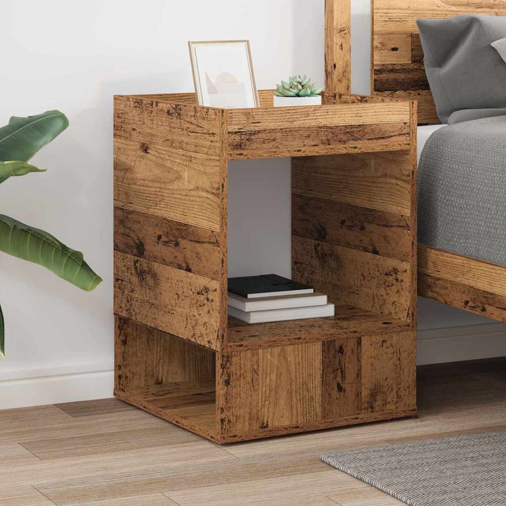 Table d'appoint Bois ancien 40 x 40 x 56 cm Bois d'ingénierie - XIOS