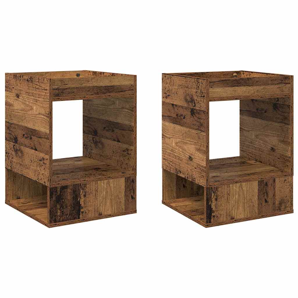 Table d'appoint 2 pcs Bois ancien 40 x 40 x 56 cm - XIOS
