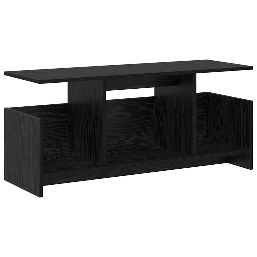 Meuble TV Chêne noir 102 x 35 x 45 cm Bois d'ingénierie - XIOS