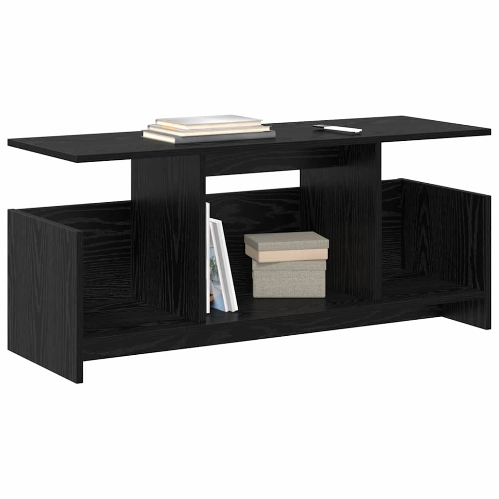 Meuble TV Chêne noir 102 x 35 x 45 cm Bois d'ingénierie - XIOS