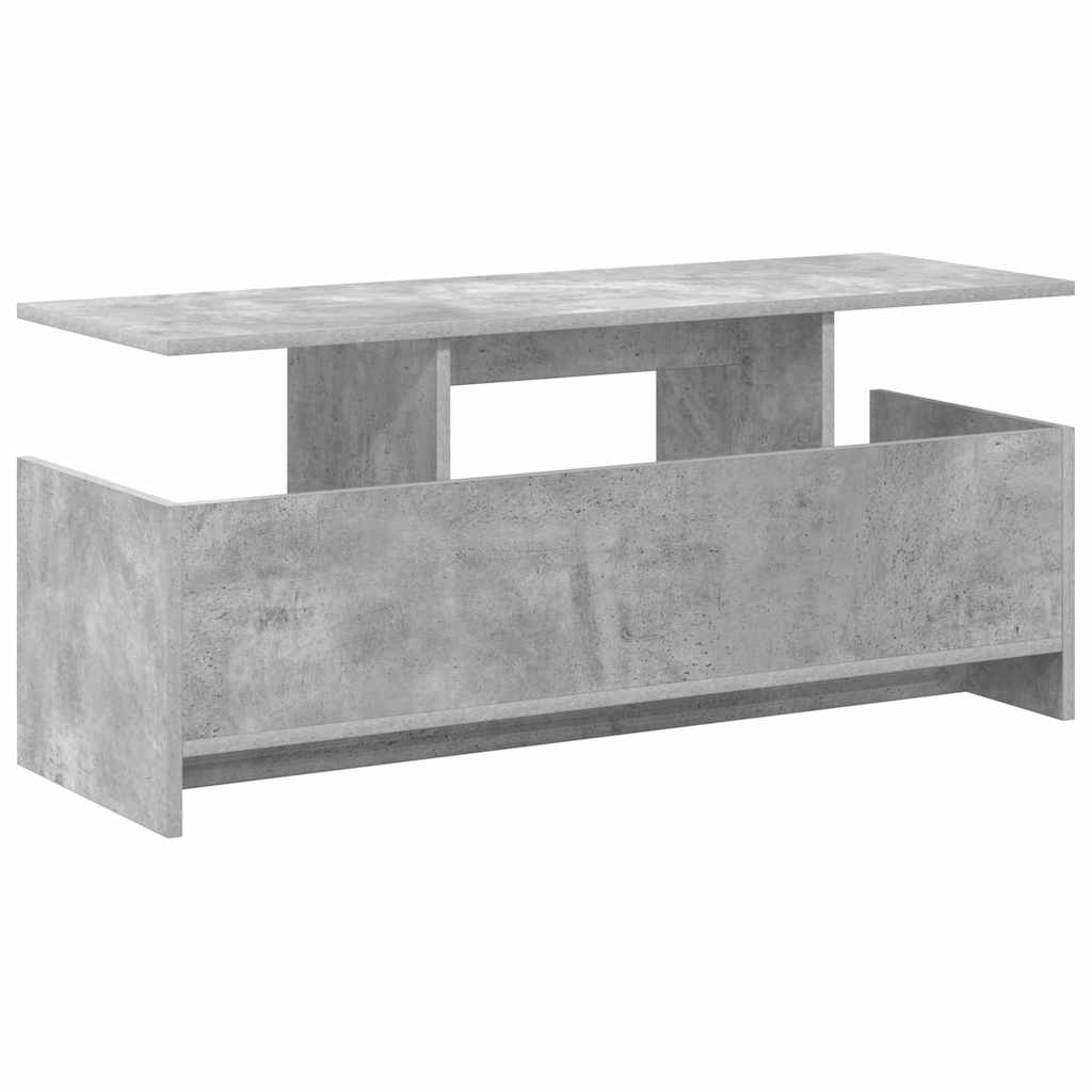 Meuble TV Gris béton 102 x 35 x 45 cm Bois d'ingénierie - XIOS