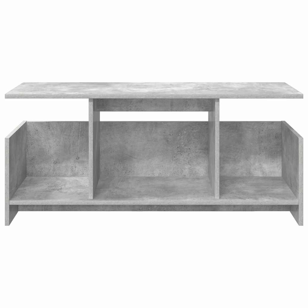 Meuble TV Gris béton 102 x 35 x 45 cm Bois d'ingénierie - XIOS
