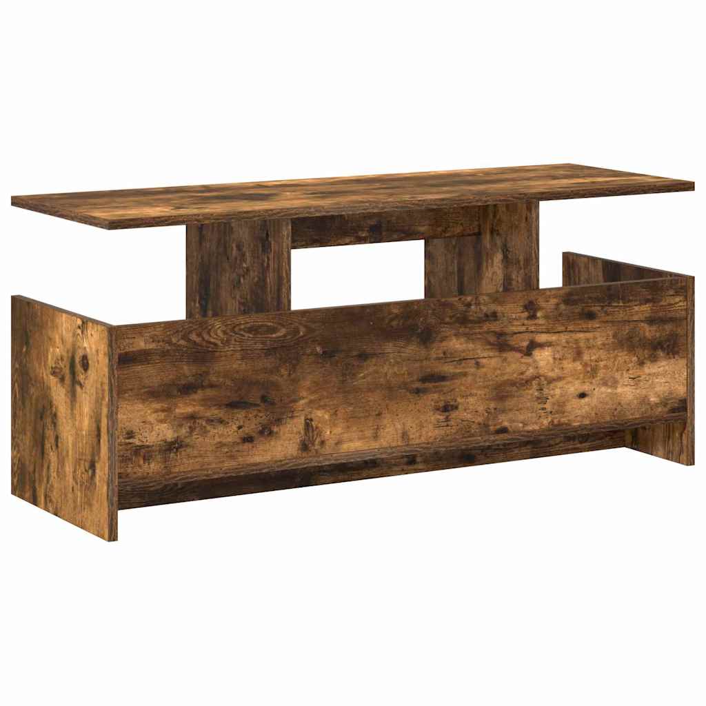 Meuble TV Chêne fumé 102 x 35 x 45 cm Bois d'ingénierie - XIOS