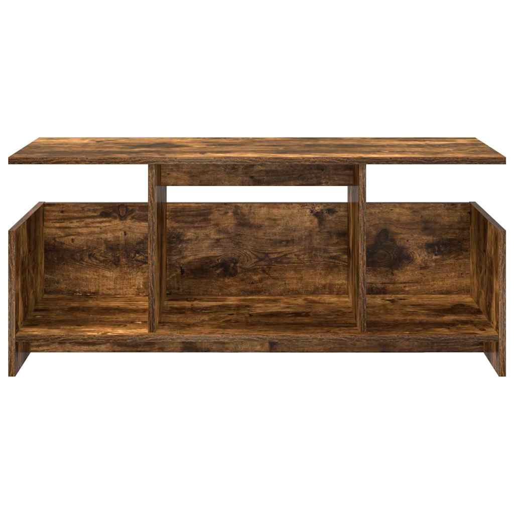 Meuble TV Chêne fumé 102 x 35 x 45 cm Bois d'ingénierie - XIOS