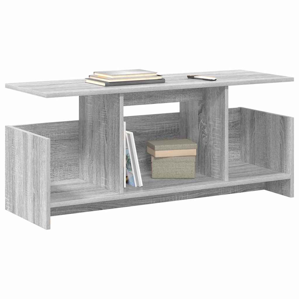 Meuble TV Gris Sonoma 102 x 35 x 45 cm Bois d'ingénierie - XIOS
