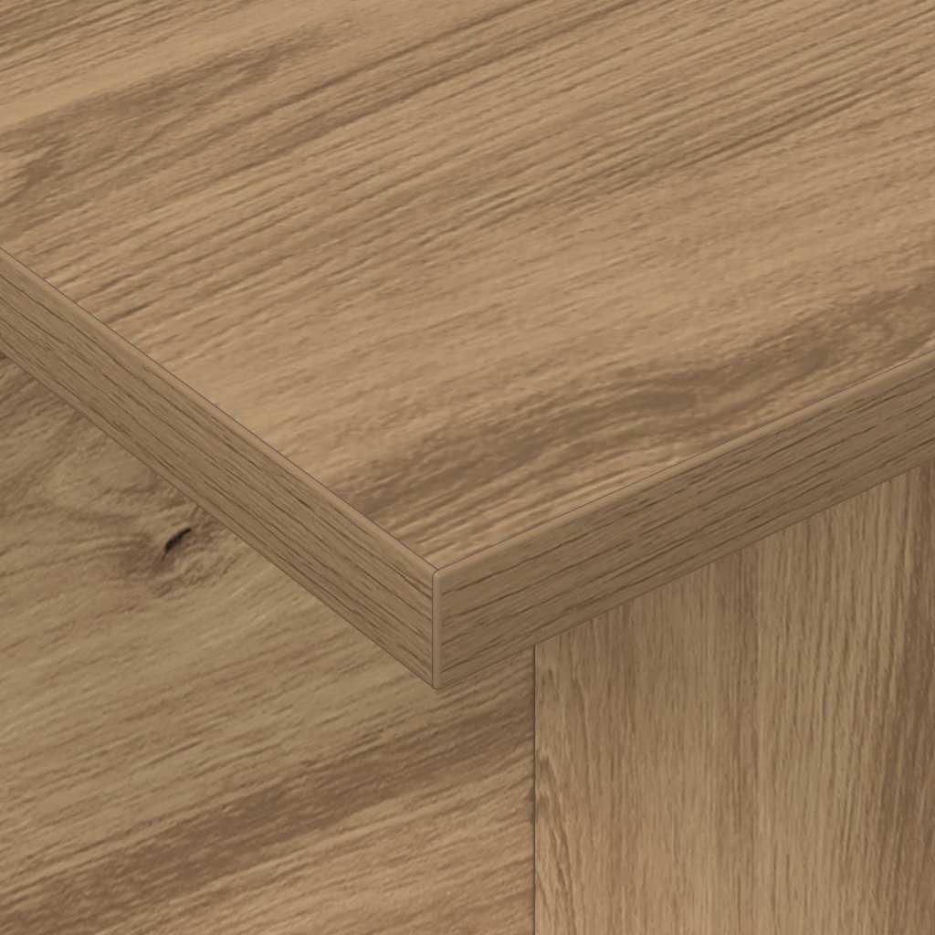 Meuble TV 102 x 35 x 45 cm Chêne artisanal Bois d'ingénierie - XIOS