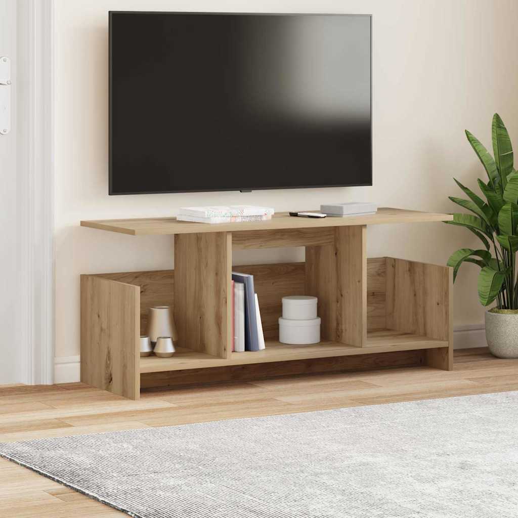 Meuble TV 102 x 35 x 45 cm Chêne artisanal Bois d'ingénierie - XIOS