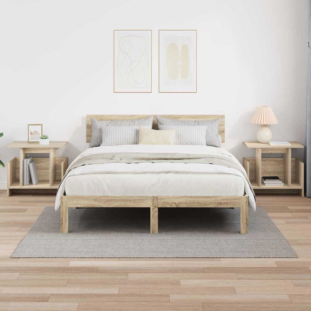 Meuble TV 2 pcs Chêne Sonoma 50 x 35 x 45 cm Bois d'ingénierie - XIOS