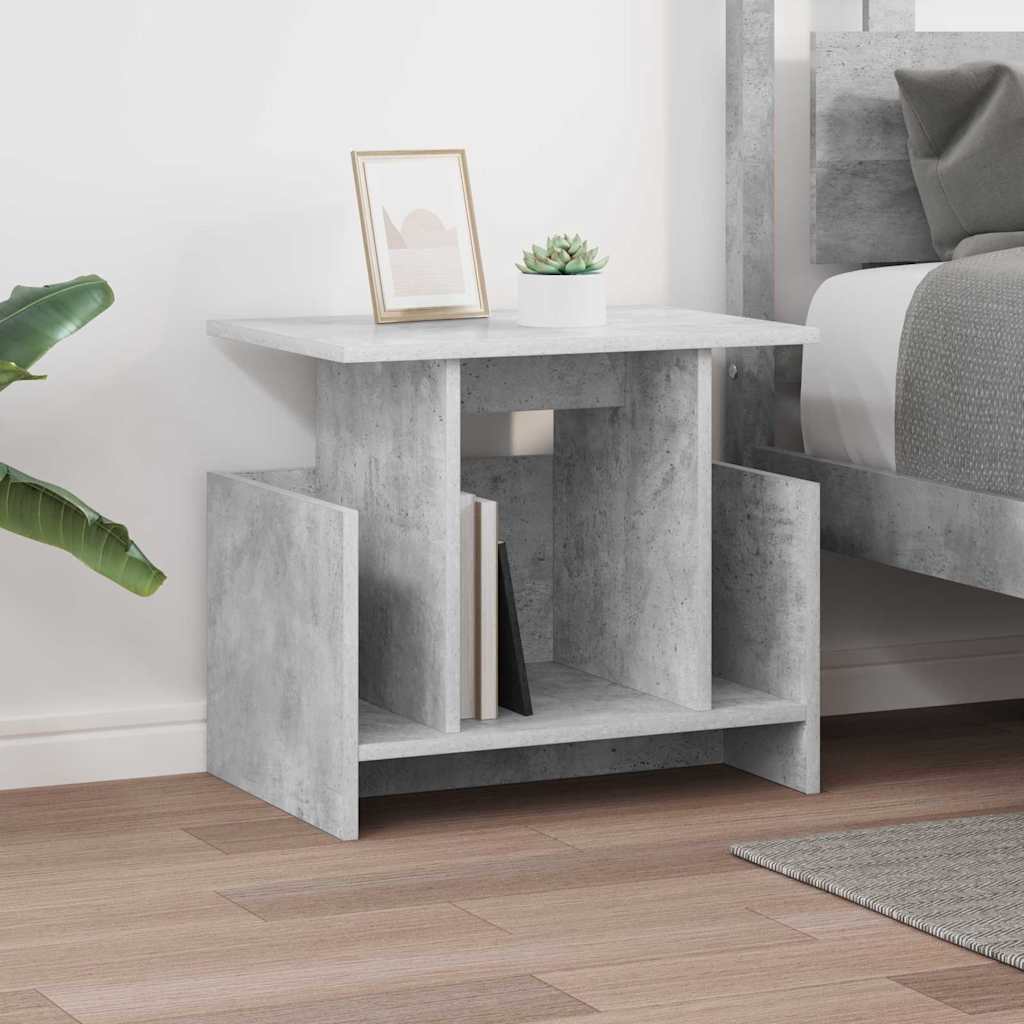 Meuble TV Gris béton 50 x 35 x 45 cm Bois d'ingénierie - XIOS