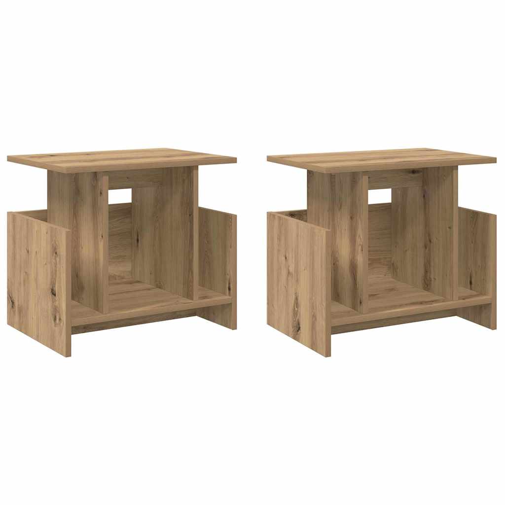Meuble TV 2 pcs Chêne artisanal 50 x 35 x 45 cm - XIOS