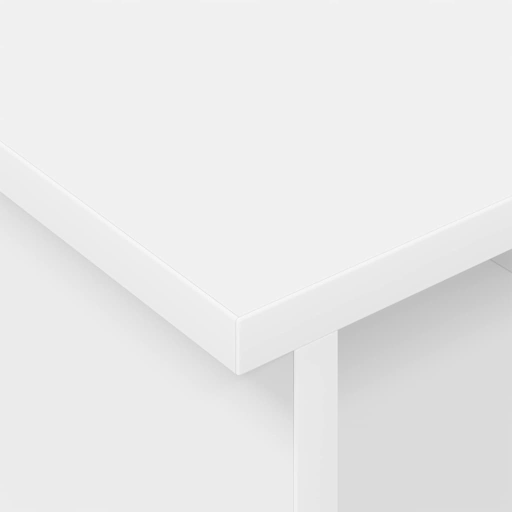 Meuble TV Blanc 100 x 35 x 35 cm Bois d'ingénierie - XIOS