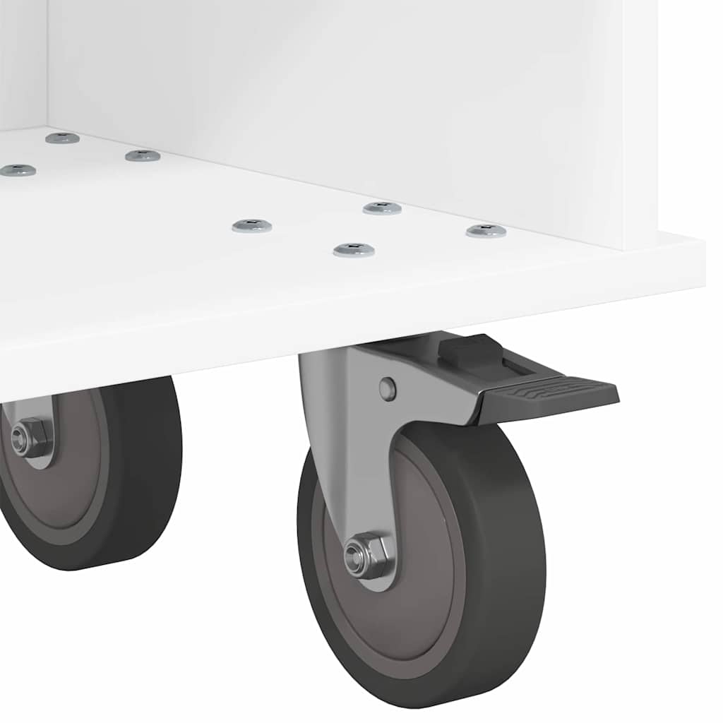Meuble TV Blanc 100 x 35 x 35 cm Bois d'ingénierie - XIOS
