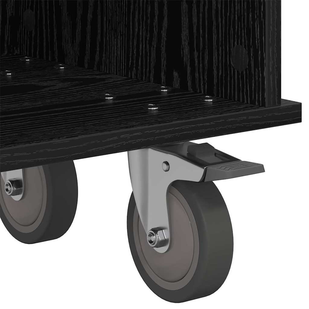 Meuble TV Chêne noir 100 x 35 x 35 cm Bois d'ingénierie - XIOS