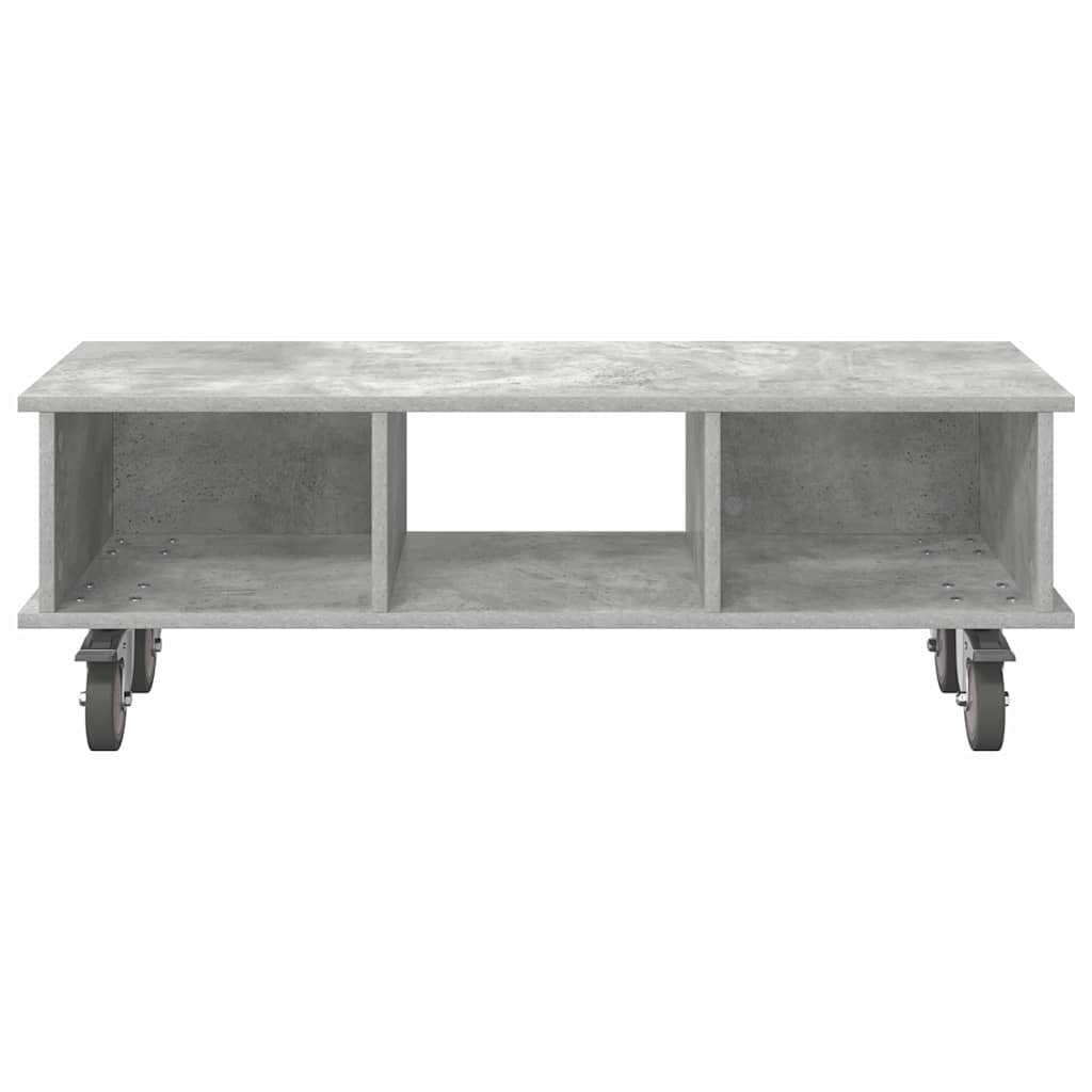 Meuble TV Gris béton 100 x 35 x 35 cm Bois d'ingénierie - XIOS
