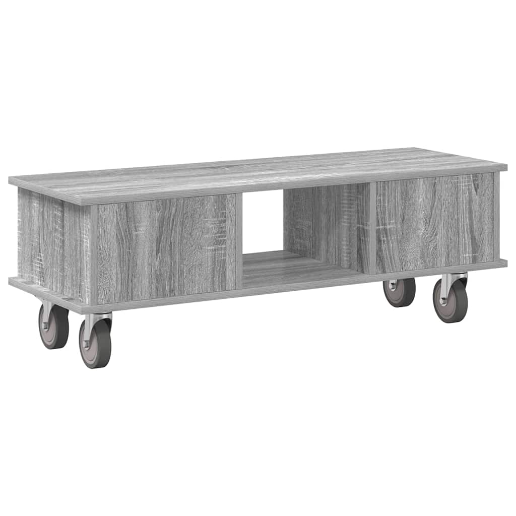 Meuble TV Gris Sonoma 100 x 35 x 35 cm Bois d'ingénierie - XIOS