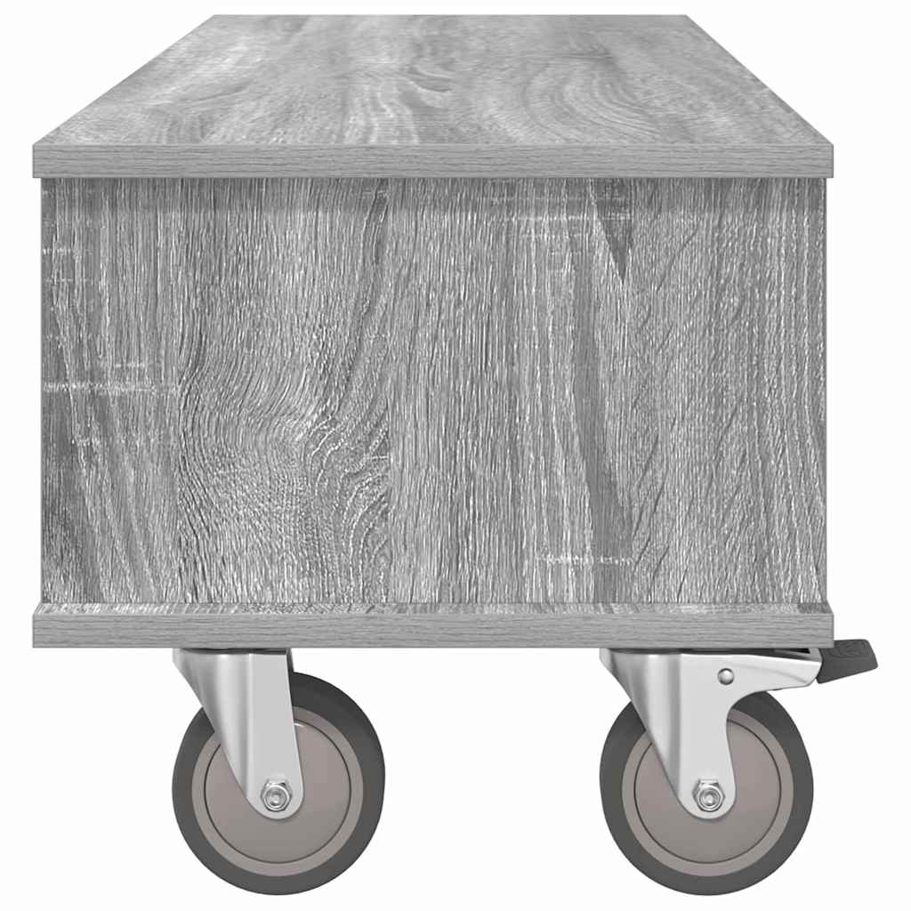 Meuble TV Gris Sonoma 100 x 35 x 35 cm Bois d'ingénierie - XIOS