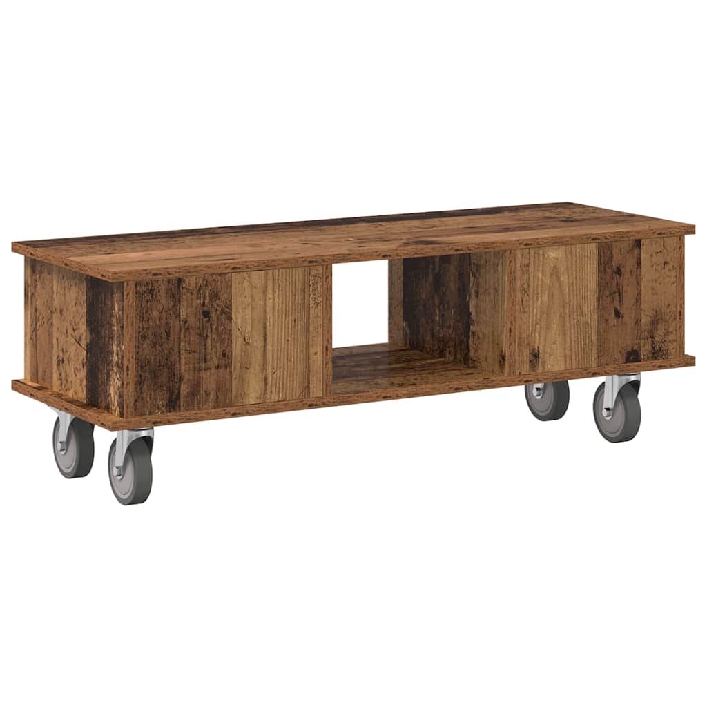 Meuble TV Bois ancien 100 x 35 x 35 cm Bois d'ingénierie - XIOS