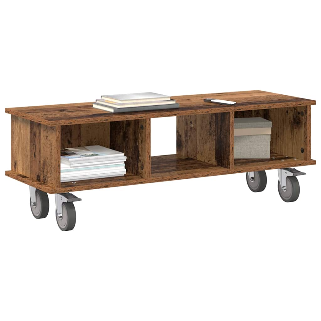 Meuble TV Bois ancien 100 x 35 x 35 cm Bois d'ingénierie - XIOS