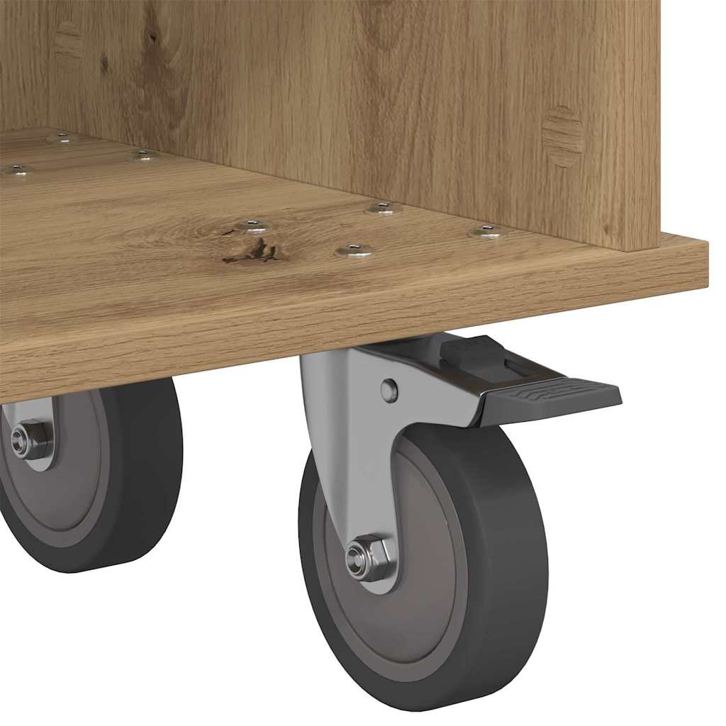 Meuble TV Chêne artisanal 100 x 35 x 35 cm Bois d'ingénierie - XIOS