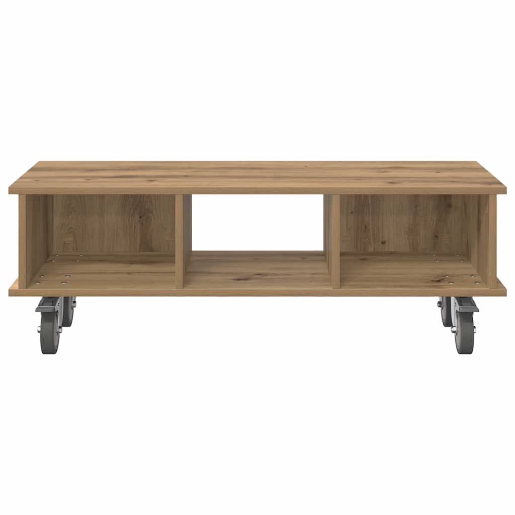 Meuble TV Chêne artisanal 100 x 35 x 35 cm Bois d'ingénierie - XIOS