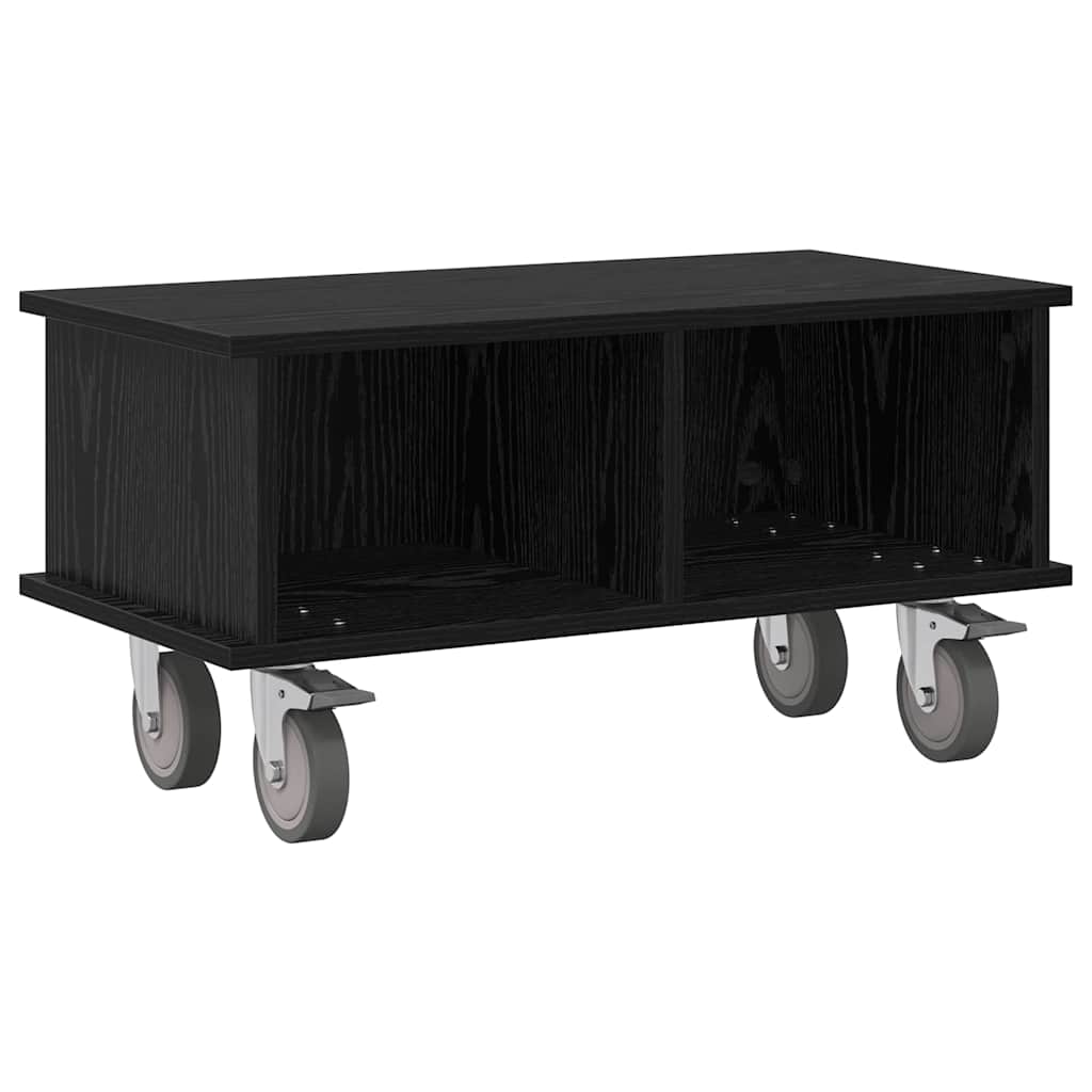 Meuble TV Chêne noir 68,5 x 35 x 35 cm Bois d'ingénierie - XIOS