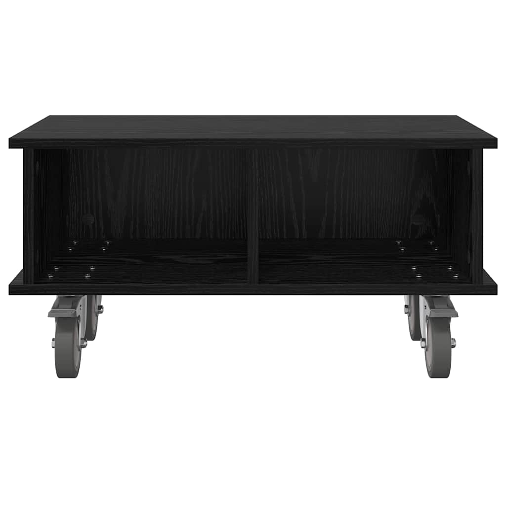 Meuble TV Chêne noir 68,5 x 35 x 35 cm Bois d'ingénierie - XIOS