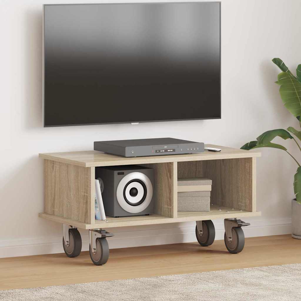 Meuble TV Chêne Sonoma 68,5 x 35 x 35 cm Bois d'ingénierie - XIOS
