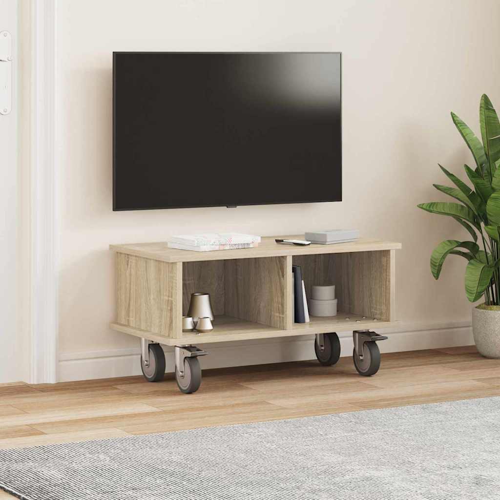 Meuble TV Chêne Sonoma 68,5 x 35 x 35 cm Bois d'ingénierie - XIOS