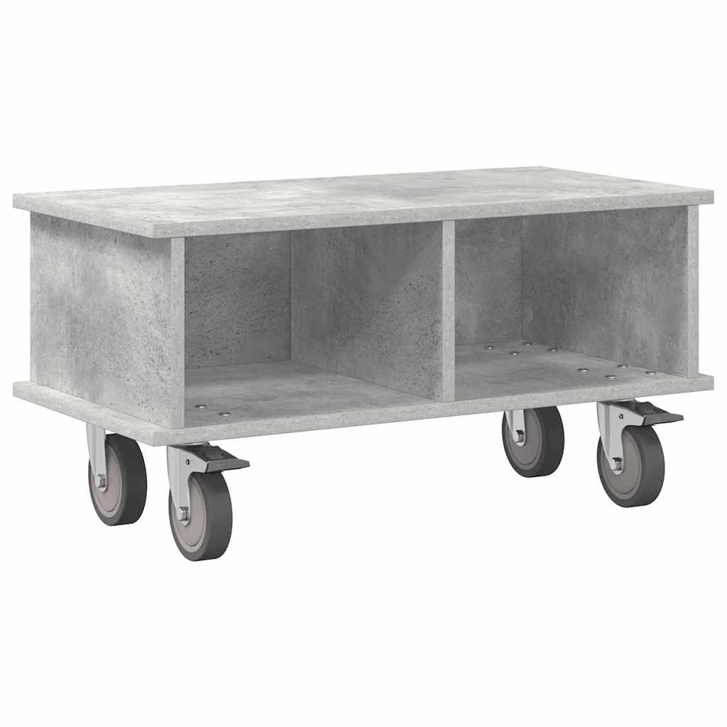 Meuble TV Gris béton 68,5 x 35 x 35 cm Bois d'ingénierie - XIOS