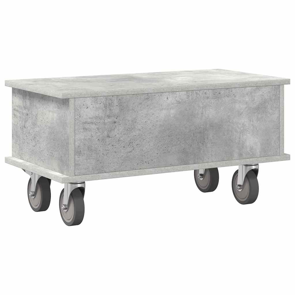 Meuble TV Gris béton 68,5 x 35 x 35 cm Bois d'ingénierie - XIOS