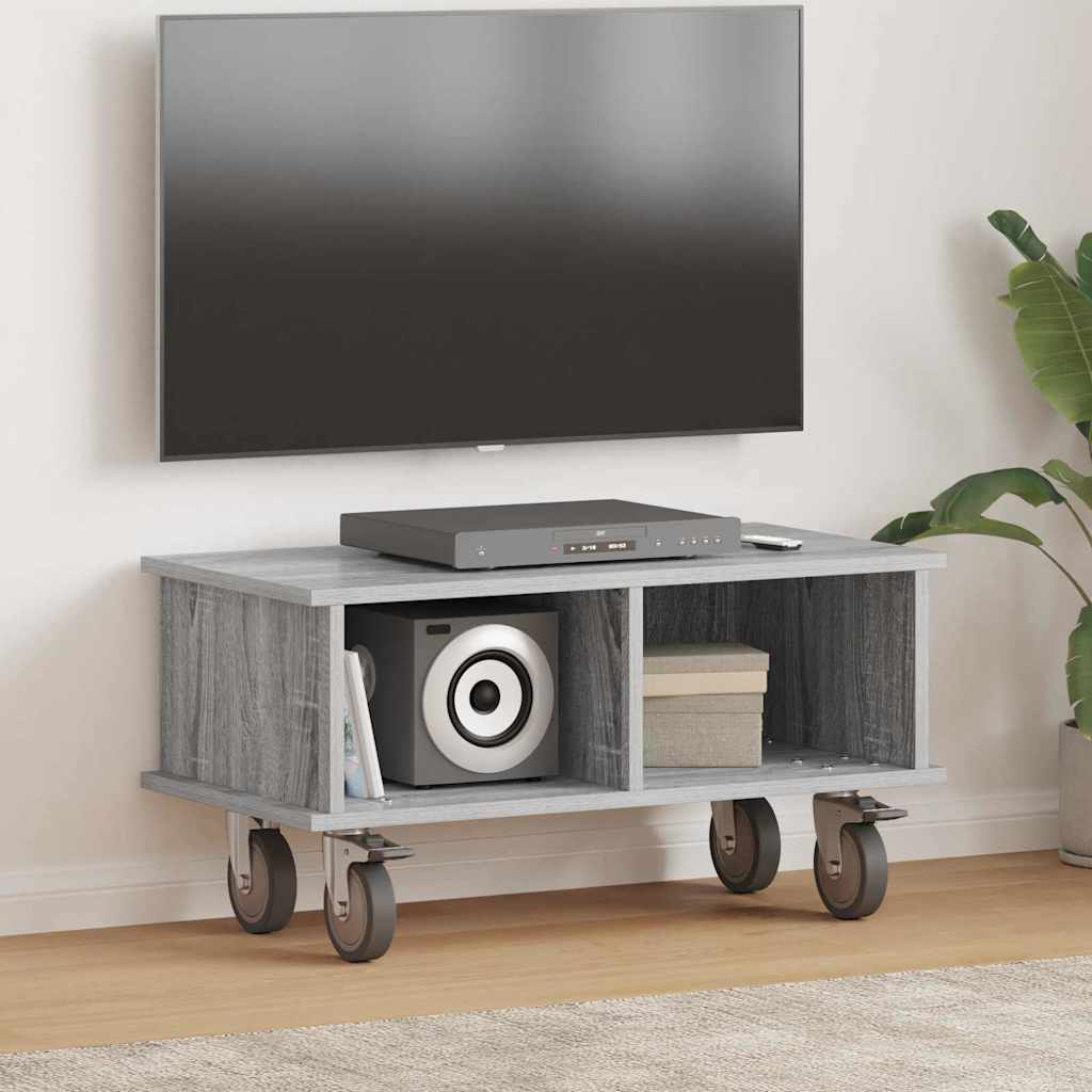Meuble TV Gris Sonoma 68,5 x 35 x 35 cm Bois d'ingénierie - XIOS