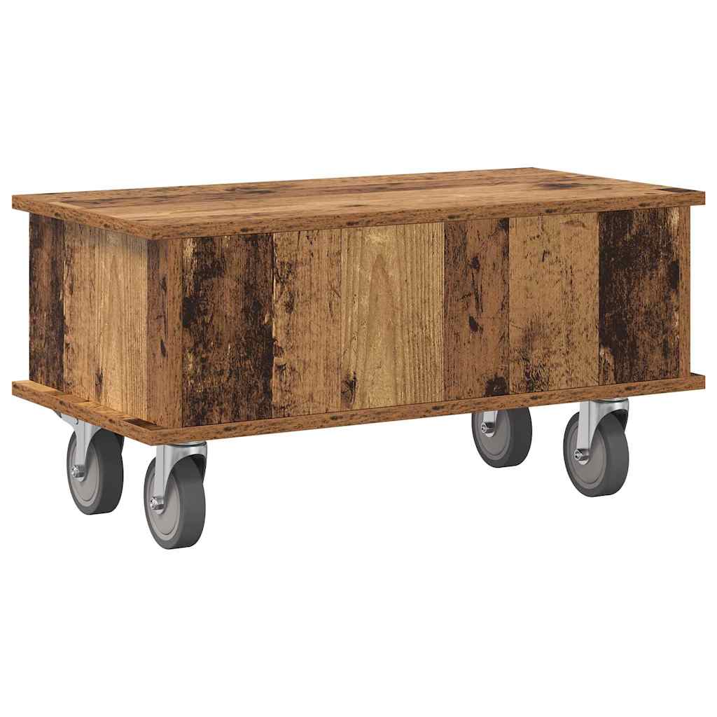 Meuble TV Bois ancien 68,5 x 35 x 35 cm Bois d'ingénierie - XIOS