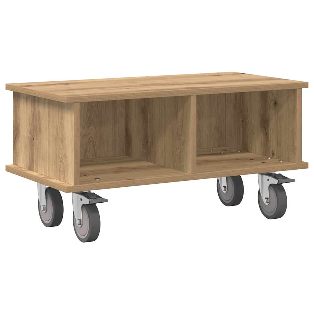 Meuble TV Chêne artisanal 68,5 x 35 x 35 cm Bois d'ingénierie - XIOS