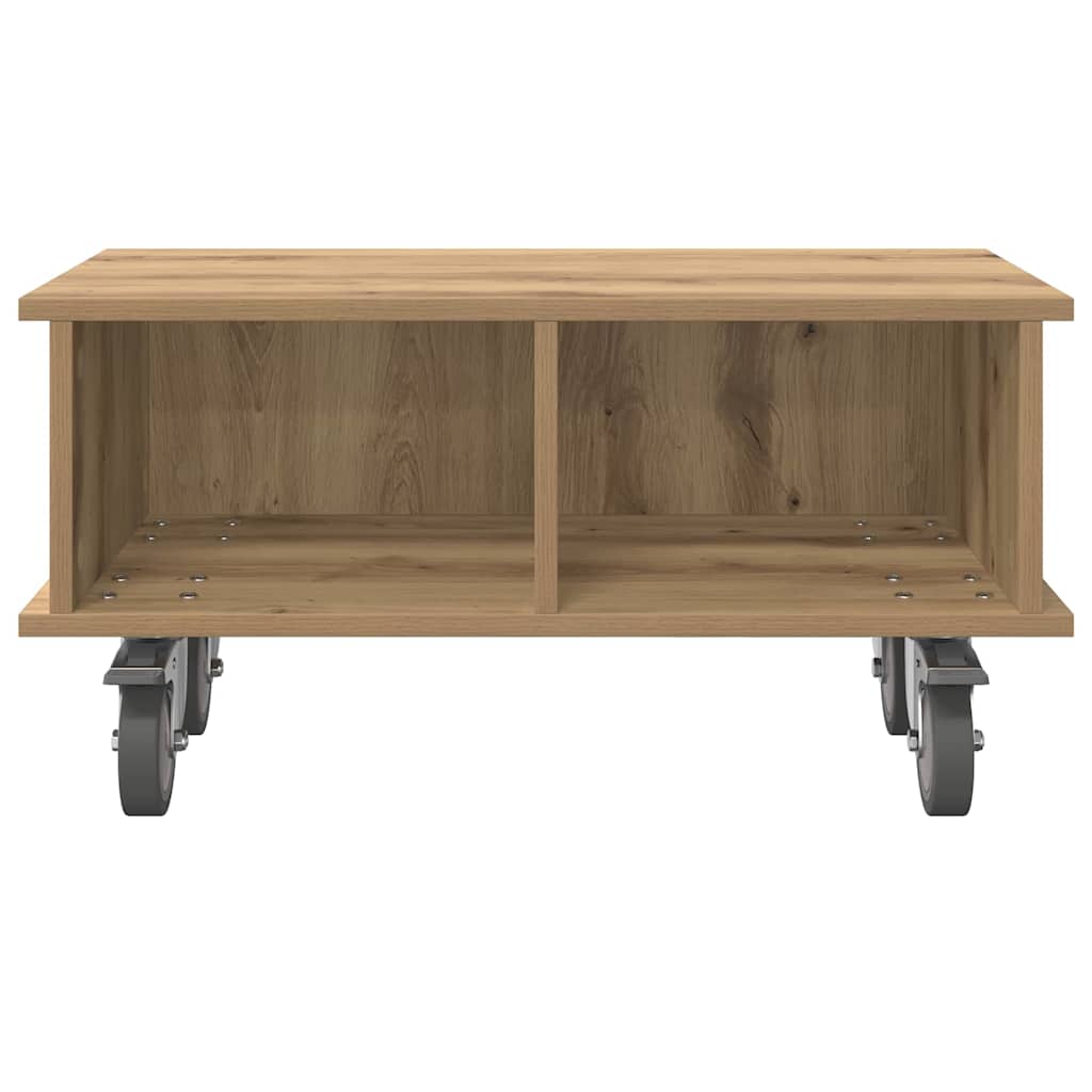 Meuble TV Chêne artisanal 68,5 x 35 x 35 cm Bois d'ingénierie - XIOS