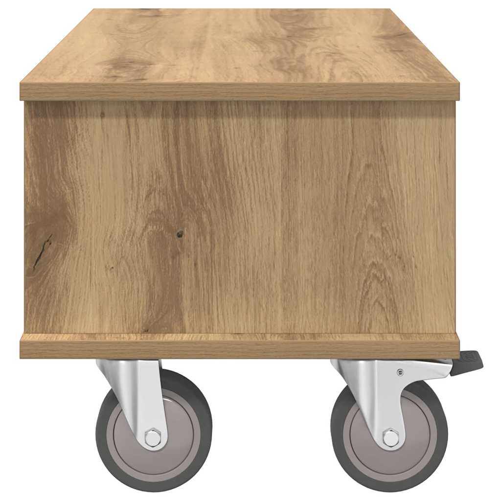 Meuble TV Chêne artisanal 68,5 x 35 x 35 cm Bois d'ingénierie - XIOS