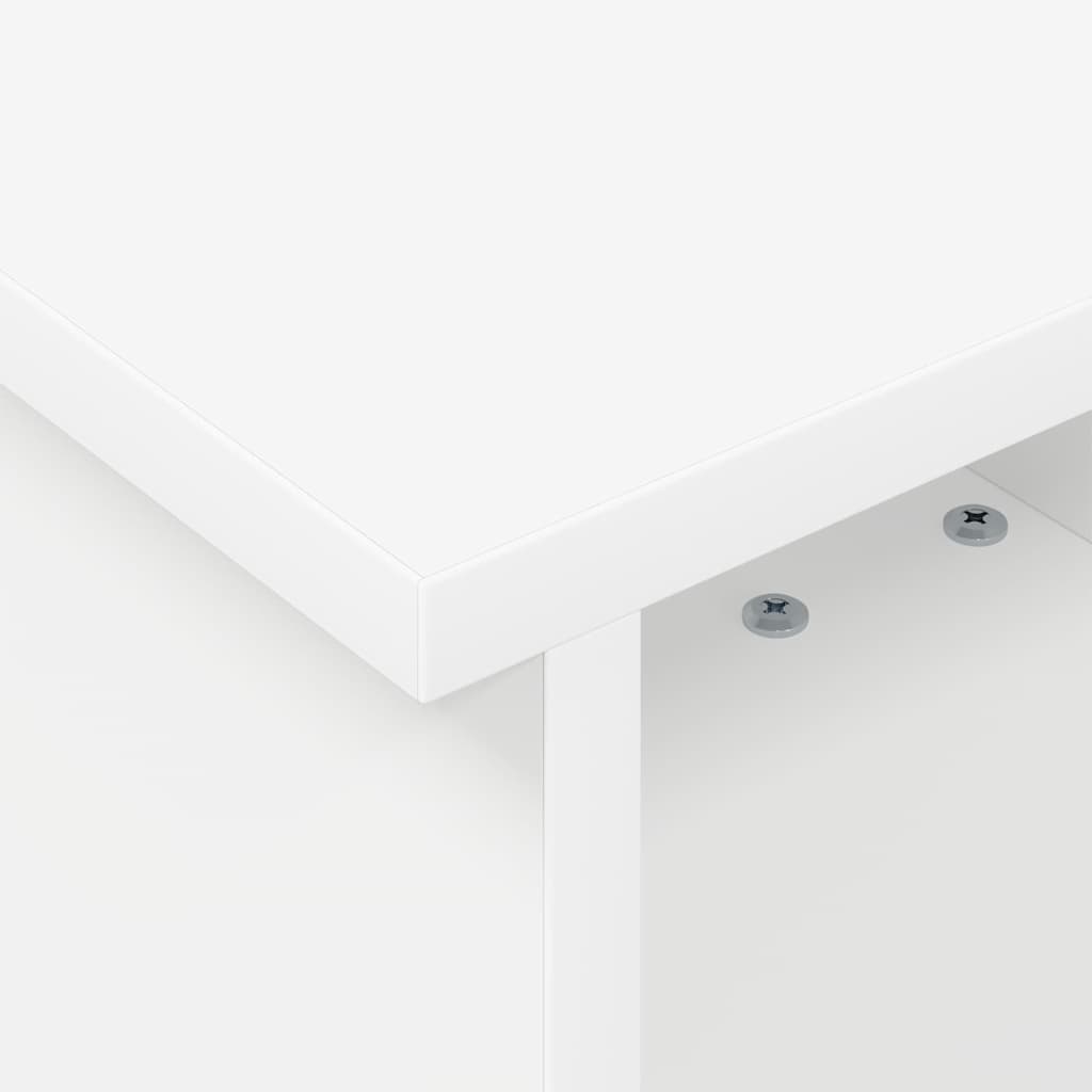 Meuble TV Blanc 37 x 35 x 35 cm Bois d'ingénierie - XIOS