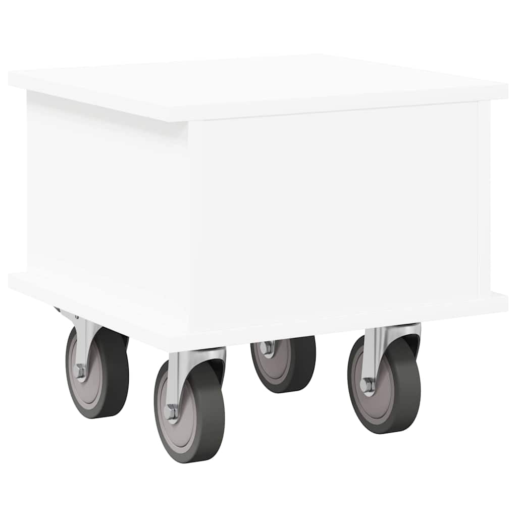 Meuble TV Blanc 37 x 35 x 35 cm Bois d'ingénierie - XIOS