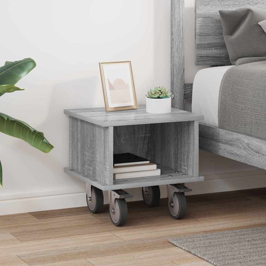 Meuble TV 37 x 35 x 35 cm Gris Sonoma Bois d'ingénierie - XIOS